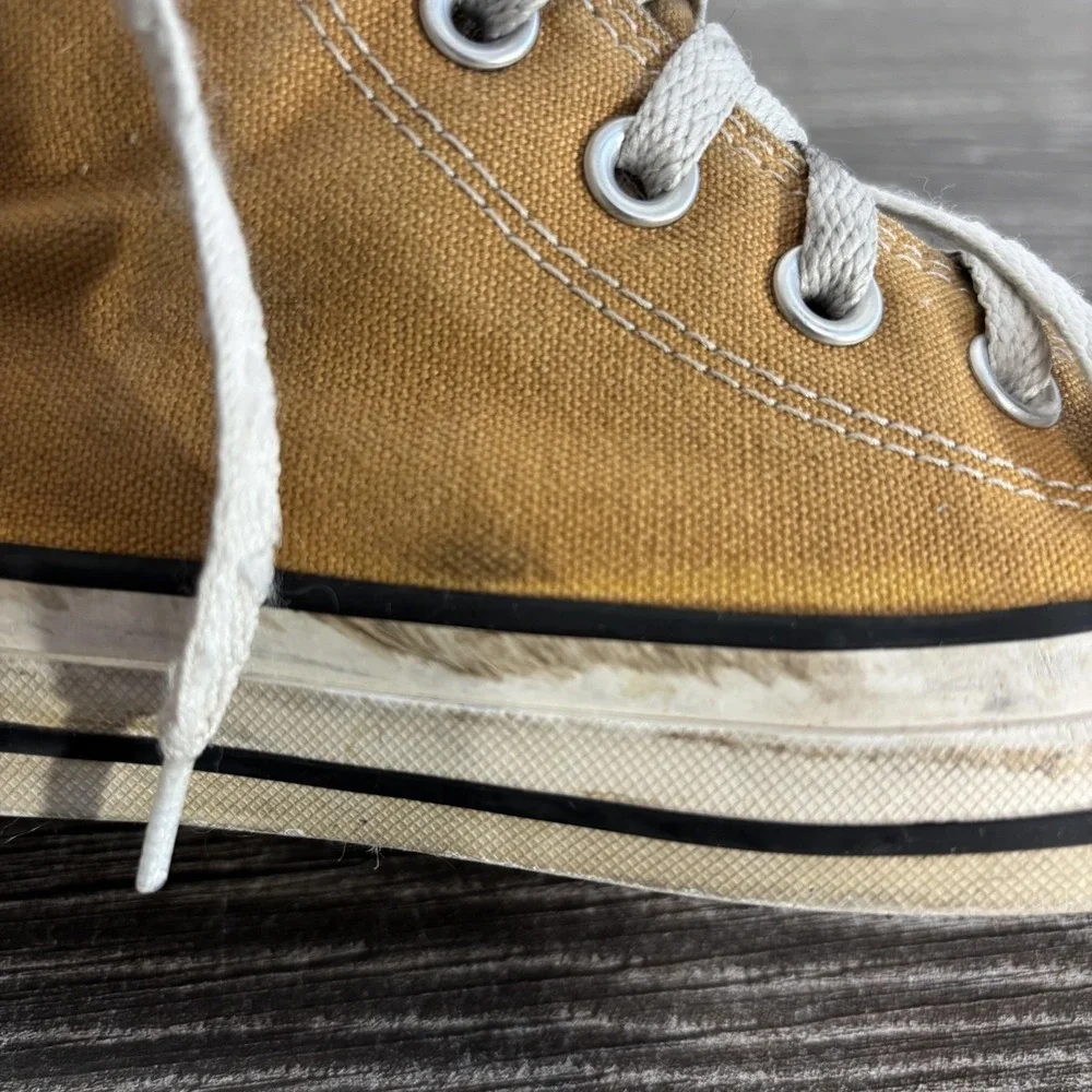 Converse Shoes Mens Size 4 Brown Canvas Chuck Taylor All Star High Top Sneaker
